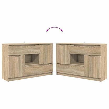 vidaXL Sideboard Sonoma-Eiche 100 x 30 x 65,6 Holzwerkstoff