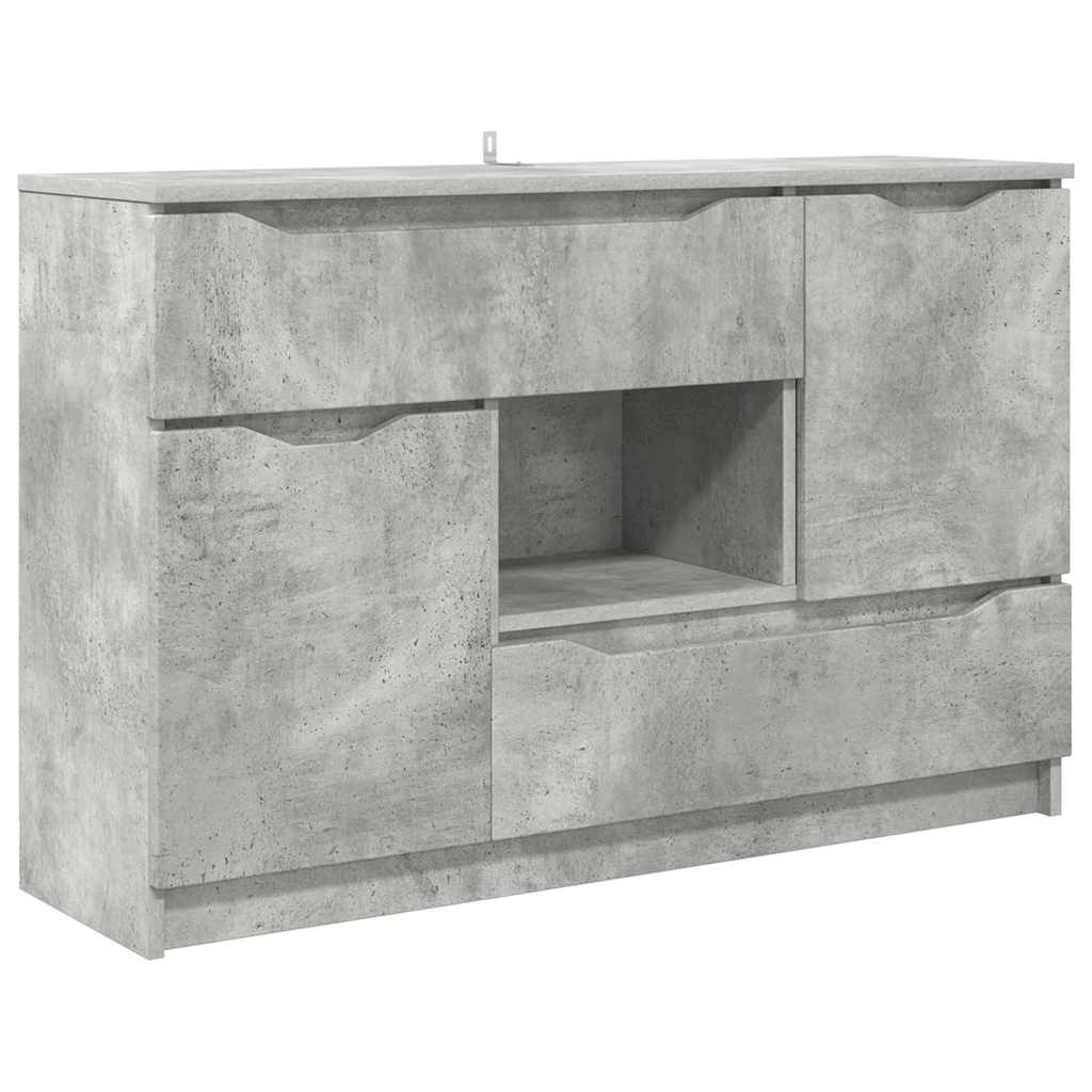 Sideboard Beton Grau 100 x 30 x 65,6 Holzwerkstoff