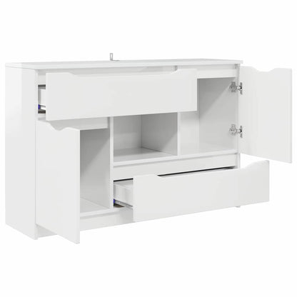 vidaXL Sideboard Hochglanz Weiß 100 x 30 x 65,6 Holzwerkstoff