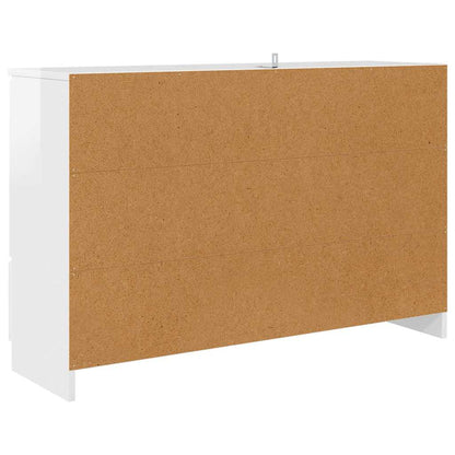vidaXL Sideboard Hochglanz Weiß 100 x 30 x 65,6 Holzwerkstoff