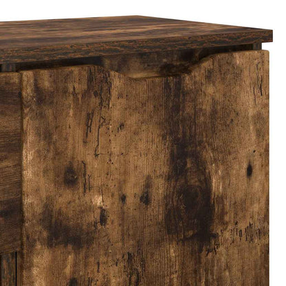vidaXL Sideboard Geräucherte Eiche 100 x 30 x 65,6 Holzwerkstoff