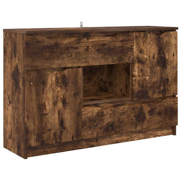 vidaXL Sideboard Geräucherte Eiche 100 x 30 x 65,6 Holzwerkstoff