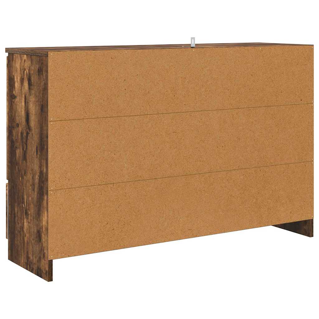 vidaXL Sideboard Geräucherte Eiche 100 x 30 x 65,6 Holzwerkstoff