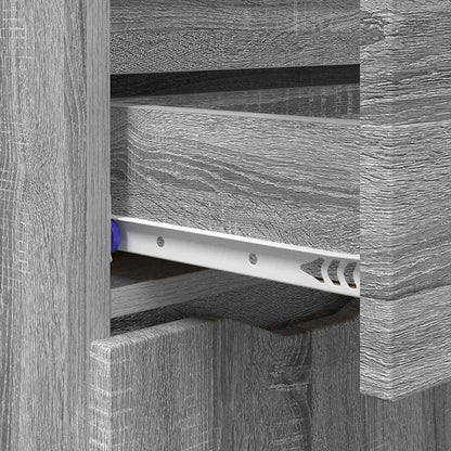 vidaXL Sideboard Graues Sonoma 100 x 30 x 65,6 Holzwerkstoff