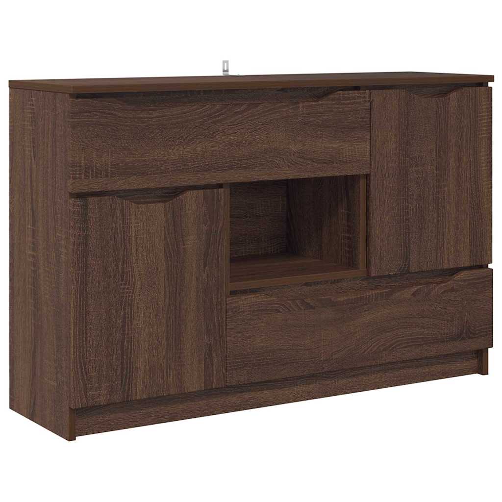 vidaXL Sideboard Braun Eichen-Optik 100 x 30 x 65,6 Holzwerkstoff