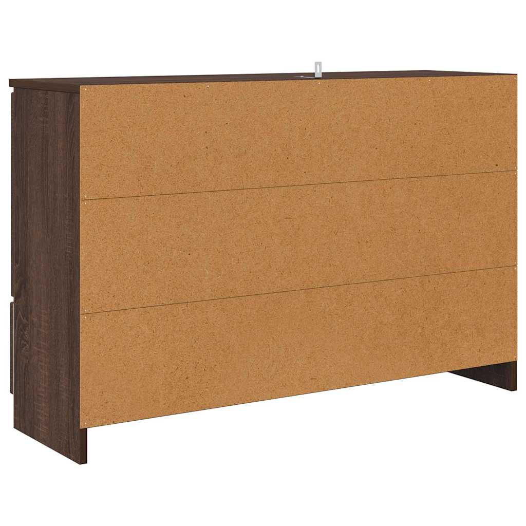 vidaXL Sideboard Braun Eichen-Optik 100 x 30 x 65,6 Holzwerkstoff