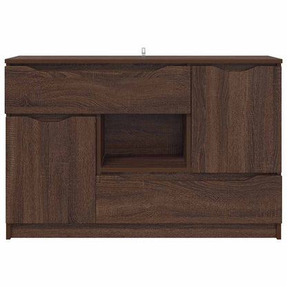 vidaXL Sideboard Braun Eichen-Optik 100 x 30 x 65,6 Holzwerkstoff