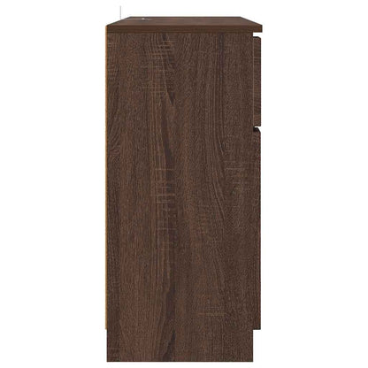 vidaXL Sideboard Braun Eichen-Optik 100 x 30 x 65,6 Holzwerkstoff