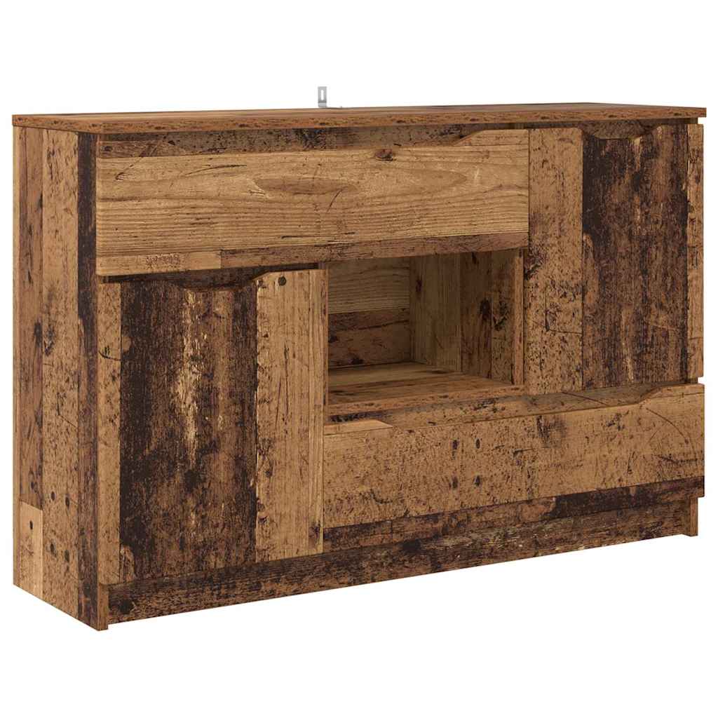 vidaXL Sideboard mit Schubladen Altholz 100 x 30 x 65,6 Holzwerkstoff
