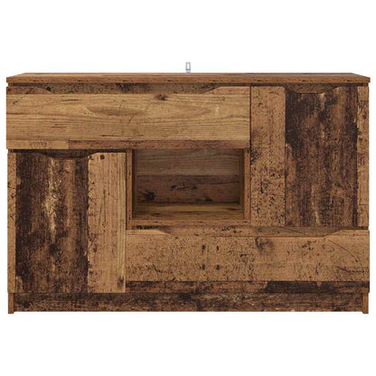 vidaXL Sideboard mit Schubladen Altholz 100 x 30 x 65,6 Holzwerkstoff