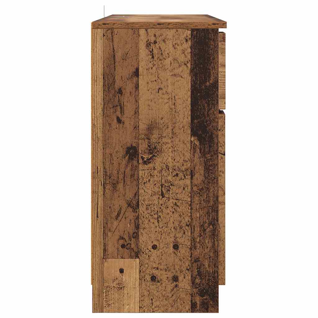 vidaXL Sideboard mit Schubladen Altholz 100 x 30 x 65,6 Holzwerkstoff