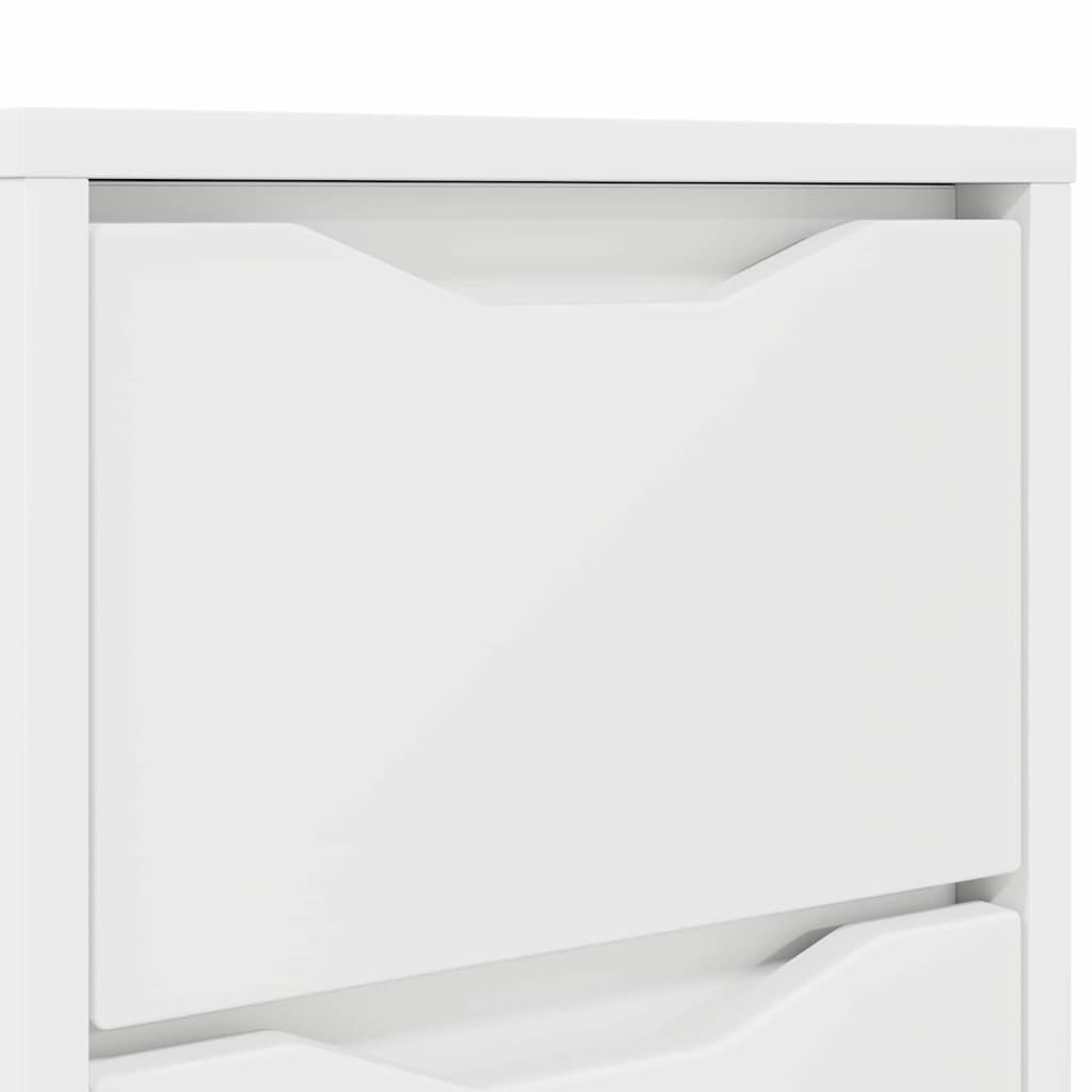 vidaXL Nachttische 2 pcs Weiß 30,5 x 30 x 43 cm Holzwerkstoff