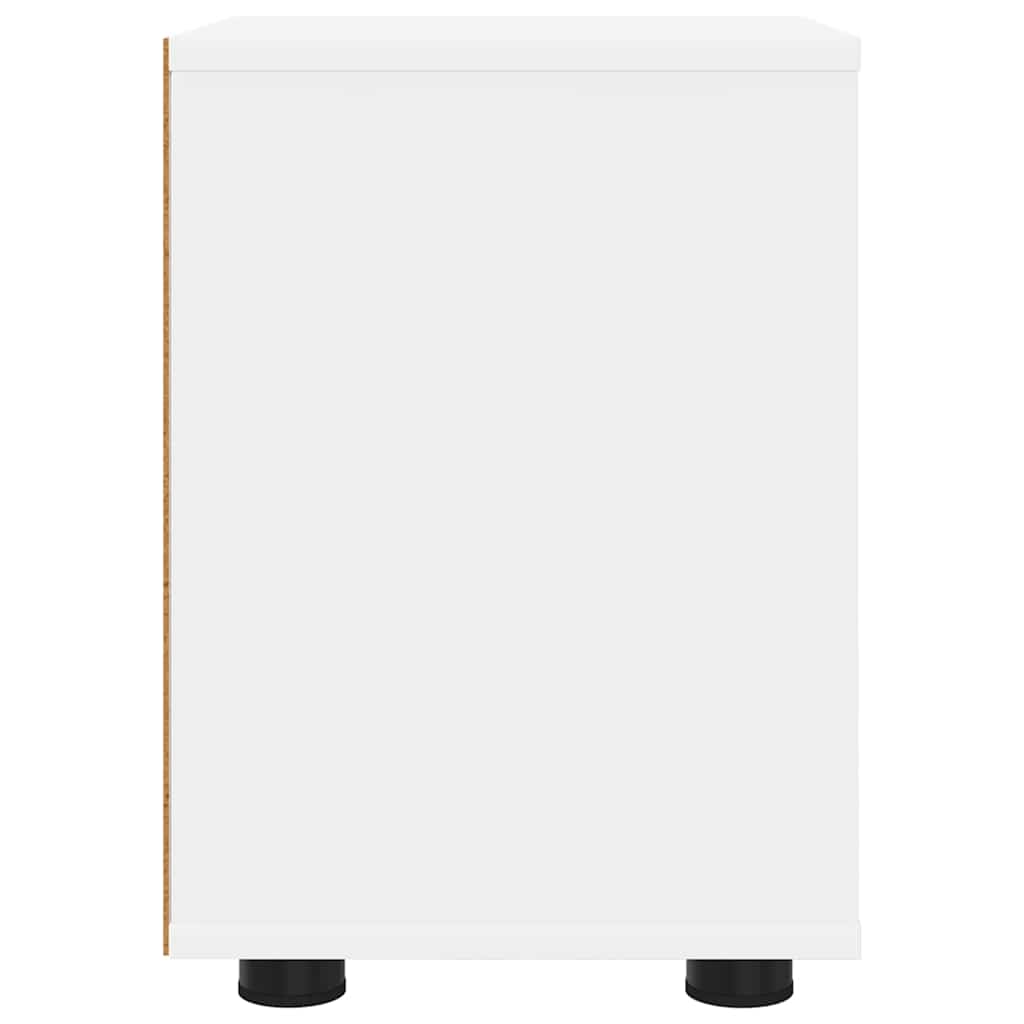 vidaXL Nachttische 2 pcs Weiß 30,5 x 30 x 43 cm Holzwerkstoff