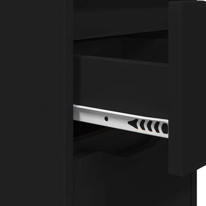 Nachttische 2 pcs Schwarz 30,5 x 30 x 43 cm Holzwerkstoff