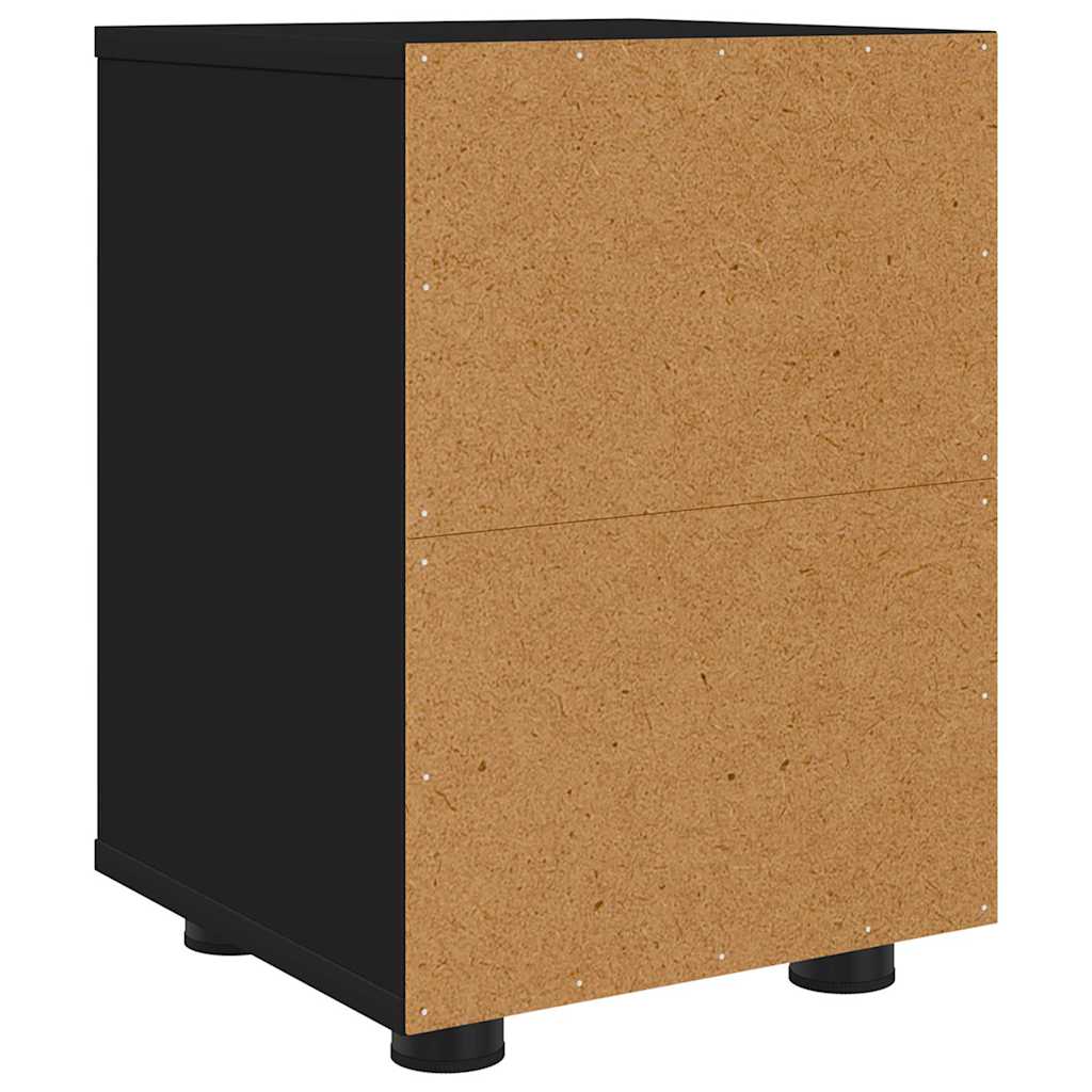 Nachttische 2 pcs Schwarz 30,5 x 30 x 43 cm Holzwerkstoff