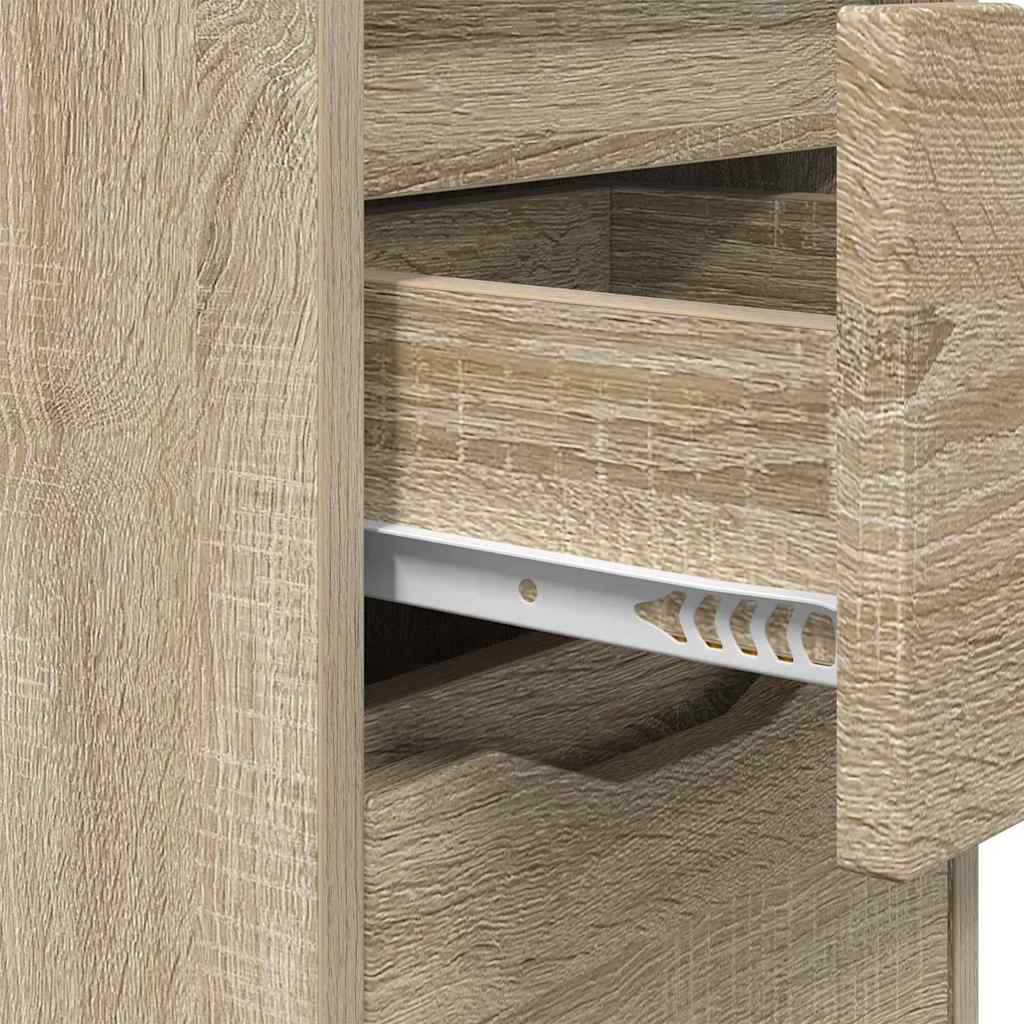vidaXL Nachttisch Sonoma-Eiche 30,5 x 30 x 43 cm Holzwerkstoff