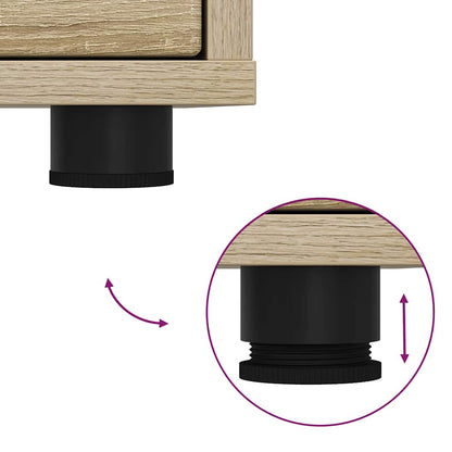 vidaXL Nachttische 2 pcs Sonoma-Eiche 30,5 x 30 x 43 cm Holzwerkstoff