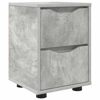 vidaXL Nachttisch Beton Grau 30,5 x 30 x 43 cm Holzwerkstoff