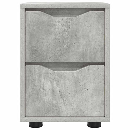 vidaXL Nachttisch Beton Grau 30,5 x 30 x 43 cm Holzwerkstoff