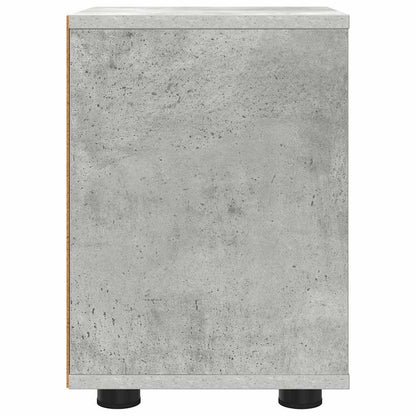 vidaXL Nachttische 2 pcs Beton Grau 30,5 x 30 x 43 cm Holzwerkstoff