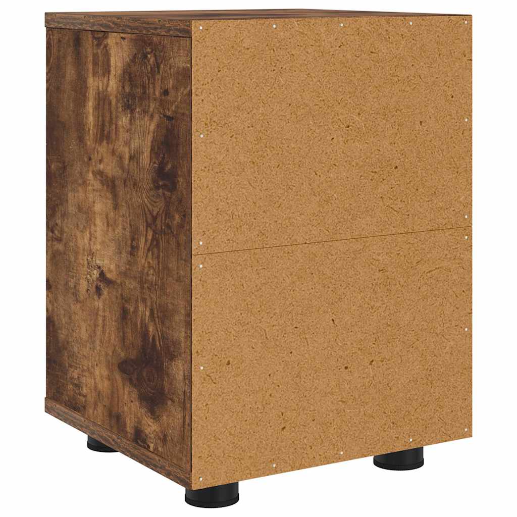 vidaXL Nachttisch Geräucherte Eiche 30,5 x 30 x 43 cm Holzwerkstoff