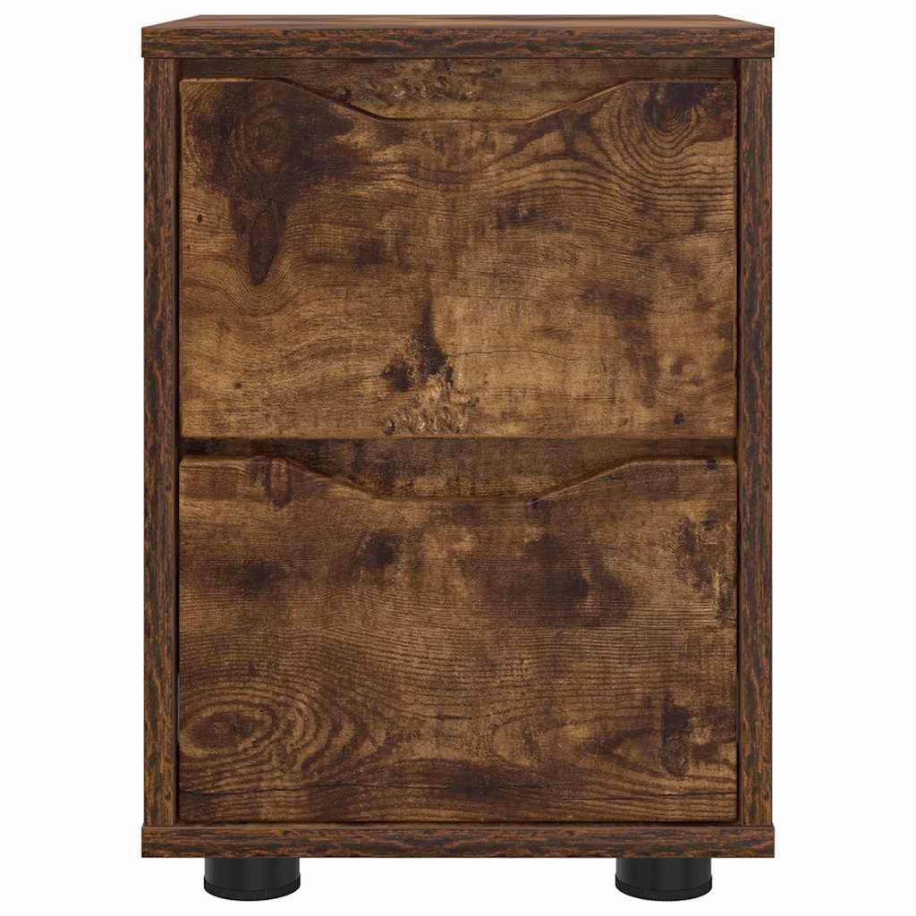 vidaXL Nachttisch Geräucherte Eiche 30,5 x 30 x 43 cm Holzwerkstoff