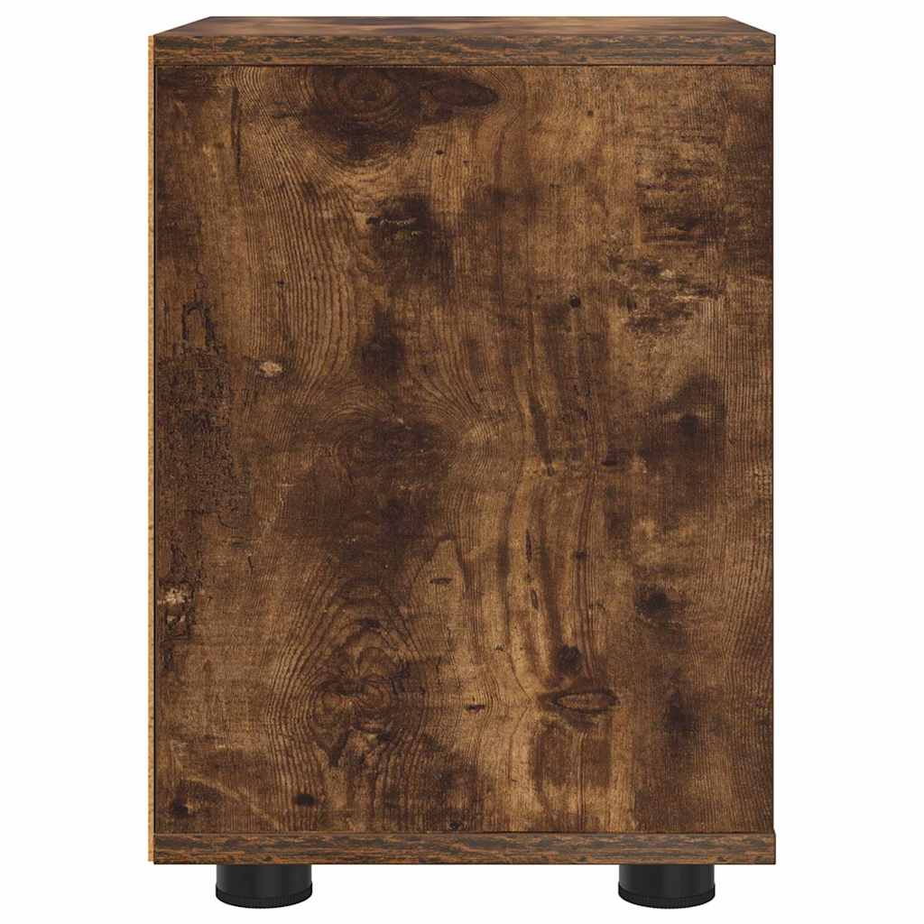 vidaXL Nachttische 2 pcs Geräucherte Eiche 30,5 x 30 x 43 cm