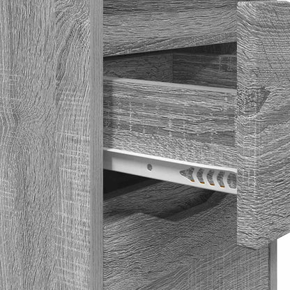 vidaXL Nachttische 2 pcs Graues Sonoma 30,5 x 30 x 43 cm Holzwerkstoff