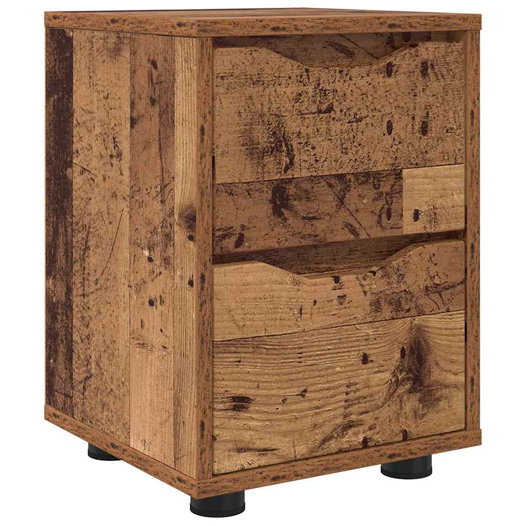 vidaXL Nachttisch Altholz 30,5 x 30 x 43 cm Holzwerkstoff