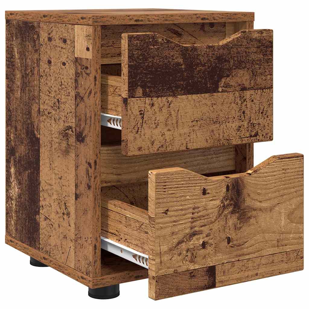 vidaXL Nachttisch Altholz 30,5 x 30 x 43 cm Holzwerkstoff