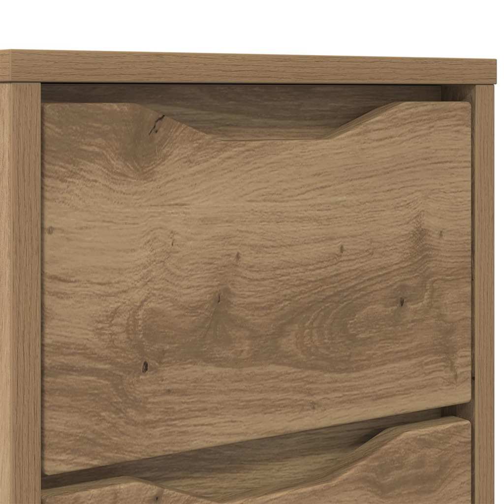 vidaXL Nachttisch Artisan-Eiche 30,5 x 30 x 43 cm Holzwerkstoff