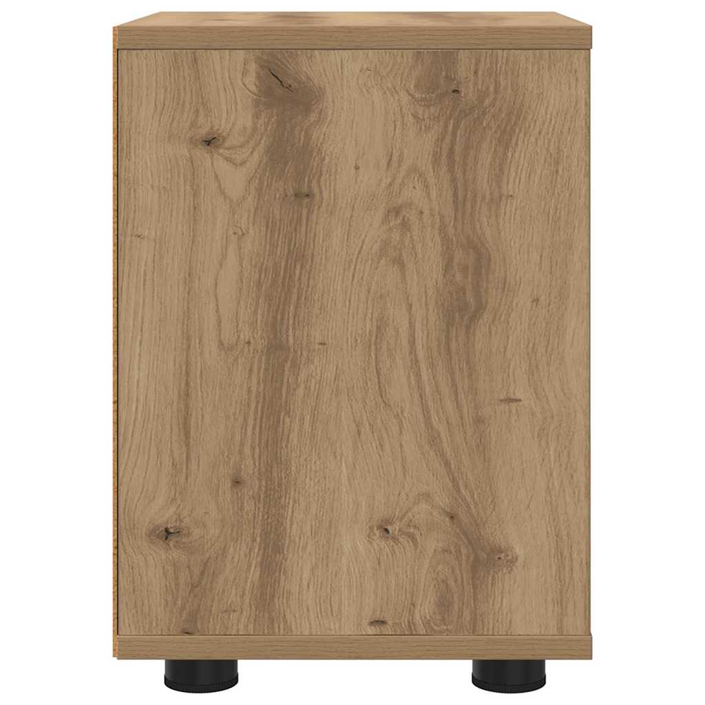 vidaXL Nachttisch Artisan-Eiche 30,5 x 30 x 43 cm Holzwerkstoff