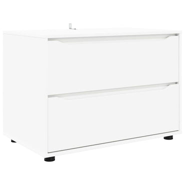 vidaXL Aufbewahrungsschrank Weiß 80 x 48 x 57 cm Holzwerkstoff