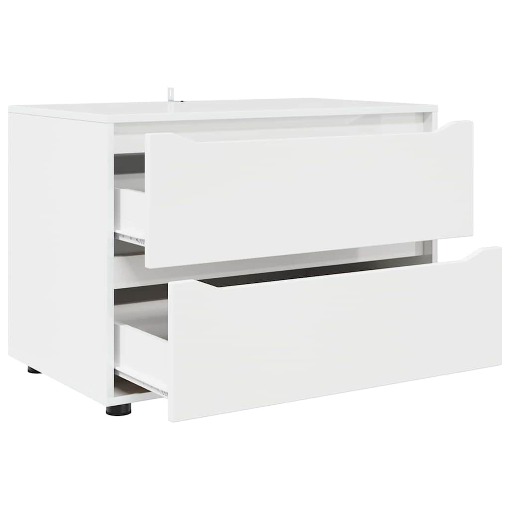 vidaXL Aufbewahrungsschrank Weiß 80 x 48 x 57 cm Holzwerkstoff