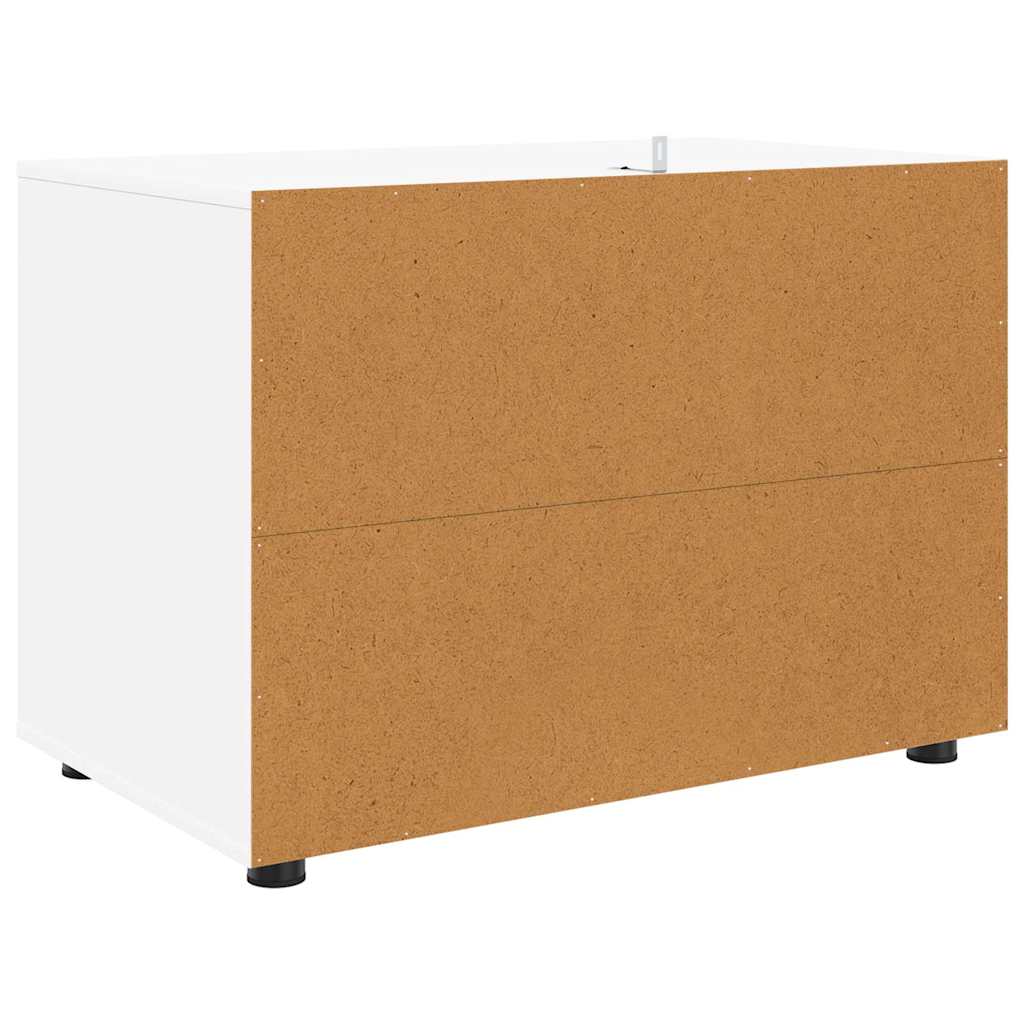 vidaXL Aufbewahrungsschrank Weiß 80 x 48 x 57 cm Holzwerkstoff