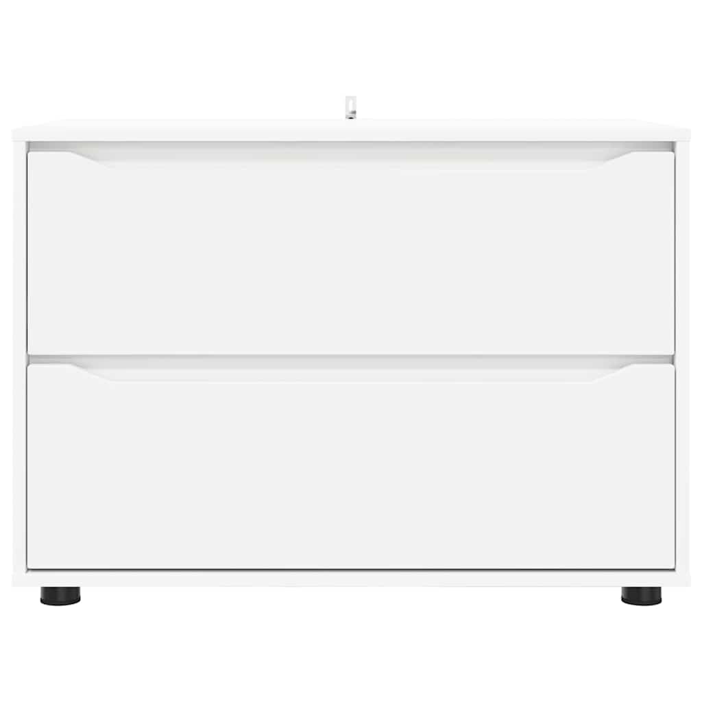 vidaXL Aufbewahrungsschrank Weiß 80 x 48 x 57 cm Holzwerkstoff