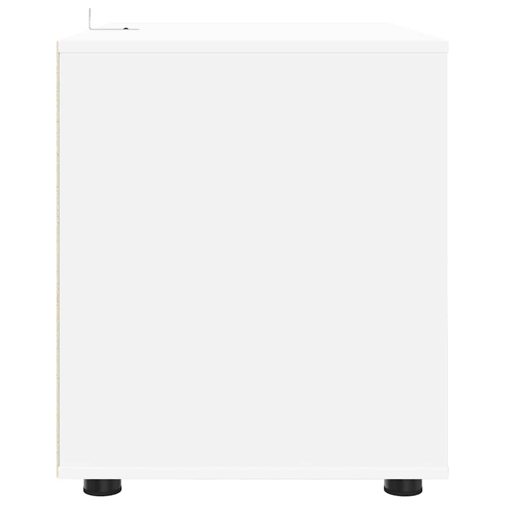 vidaXL Aufbewahrungsschrank Weiß 80 x 48 x 57 cm Holzwerkstoff