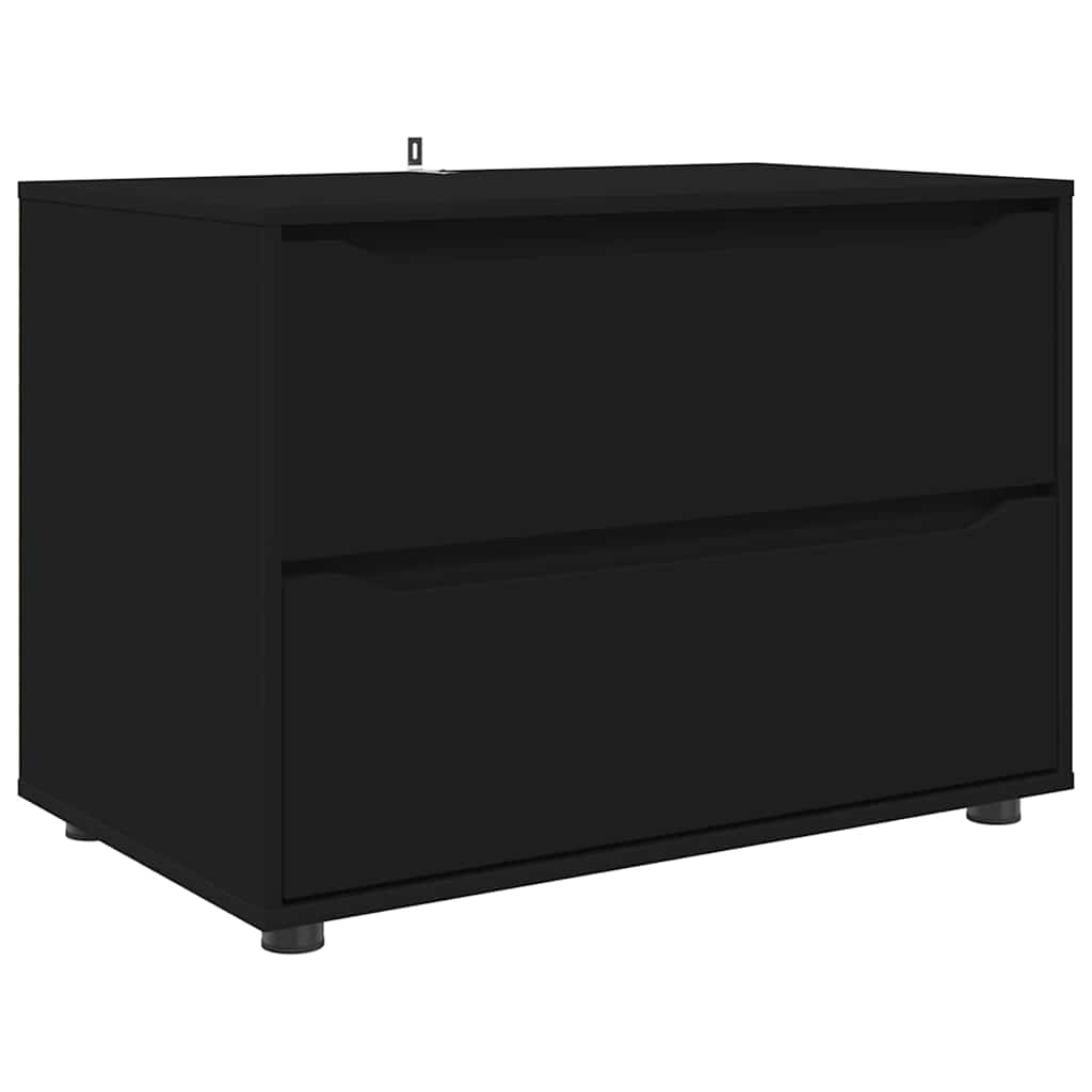 vidaXL Aufbewahrungsschrank Schwarz 80 x 48 x 57 cm Holzwerkstoff
