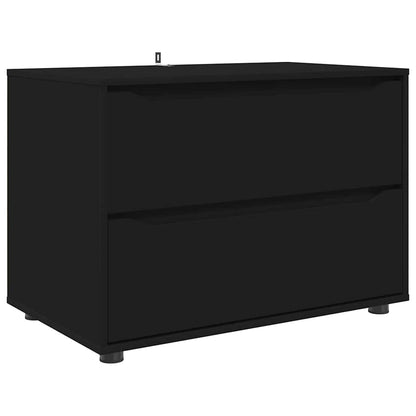vidaXL Aufbewahrungsschrank Schwarz 80 x 48 x 57 cm Holzwerkstoff