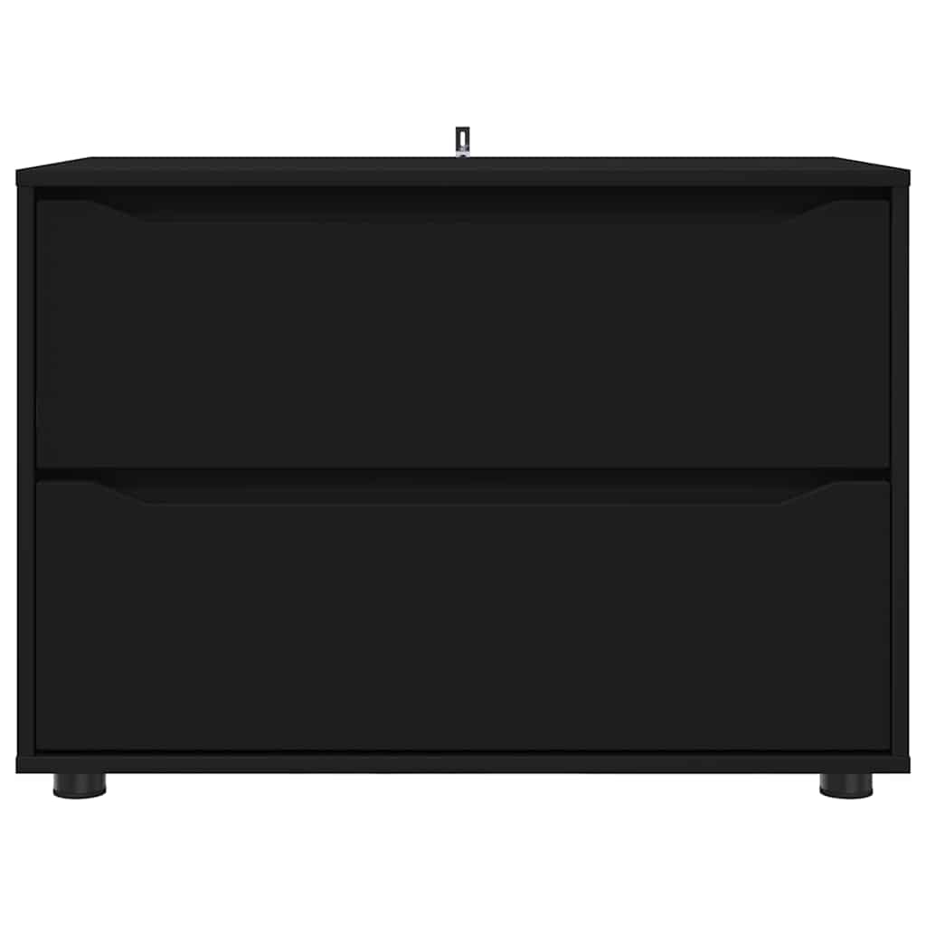 vidaXL Aufbewahrungsschrank Schwarz 80 x 48 x 57 cm Holzwerkstoff