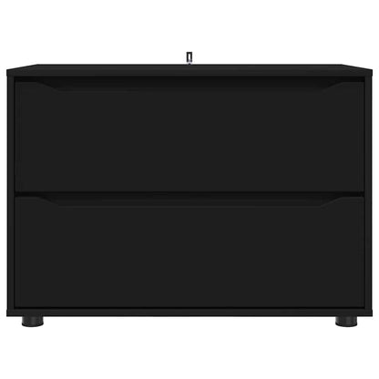 vidaXL Aufbewahrungsschrank Schwarz 80 x 48 x 57 cm Holzwerkstoff