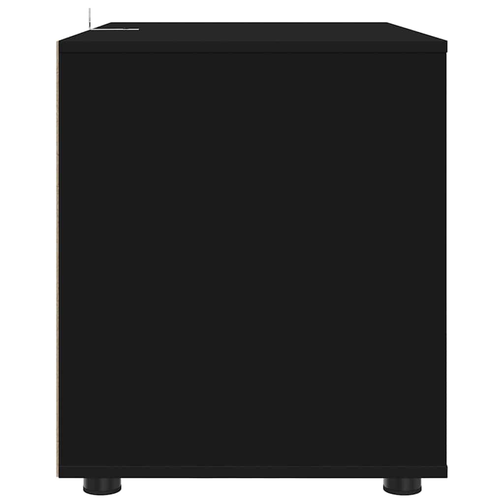 vidaXL Aufbewahrungsschrank Schwarz 80 x 48 x 57 cm Holzwerkstoff