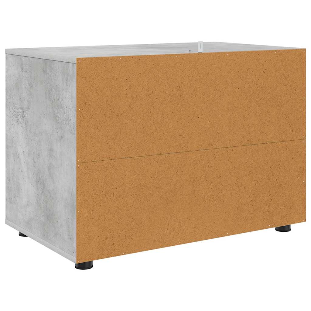 vidaXL Aufbewahrungsschrank Beton Grau 80 x 48 x 57 cm Holzwerkstoff