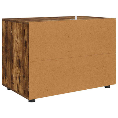 vidaXL Aufbewahrungsschrank Geräucherte Eiche 80 x 48 x 57 cm