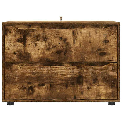 vidaXL Aufbewahrungsschrank Geräucherte Eiche 80 x 48 x 57 cm
