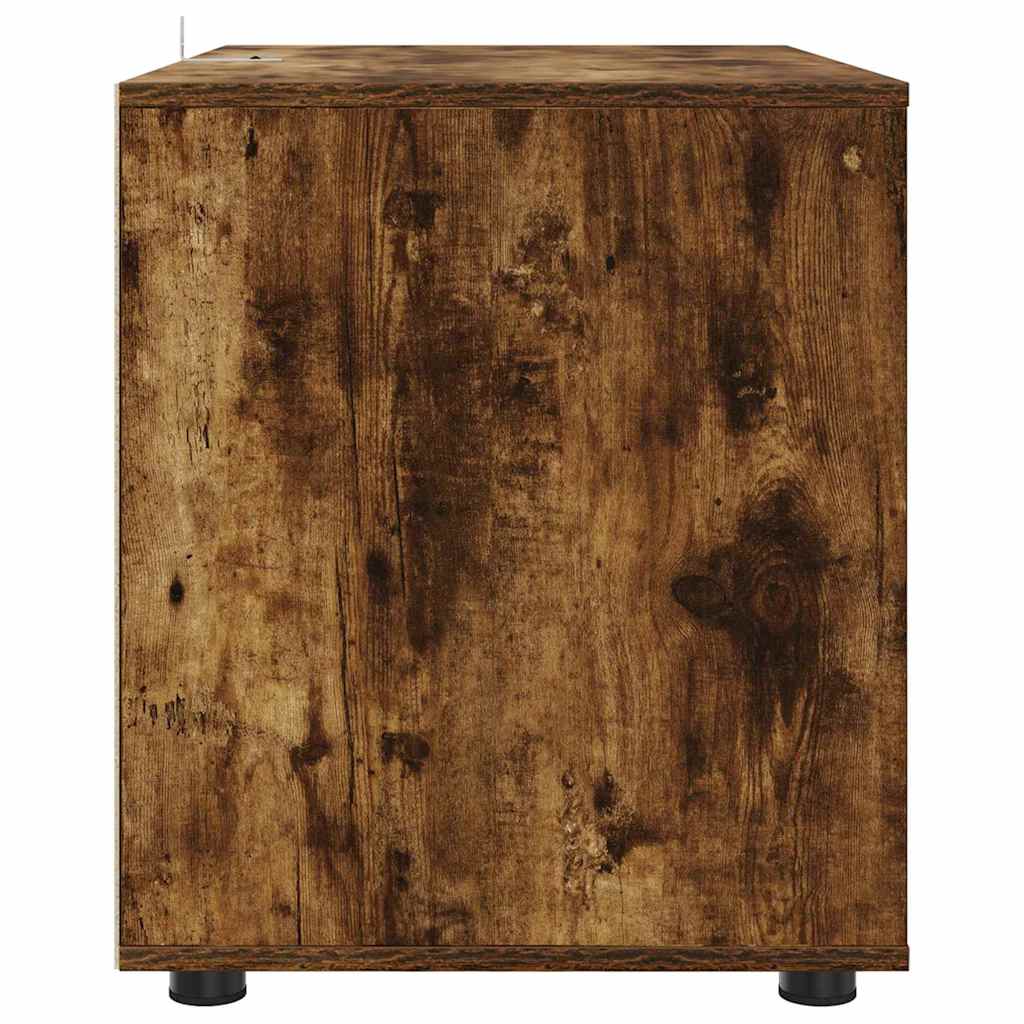 vidaXL Aufbewahrungsschrank Geräucherte Eiche 80 x 48 x 57 cm