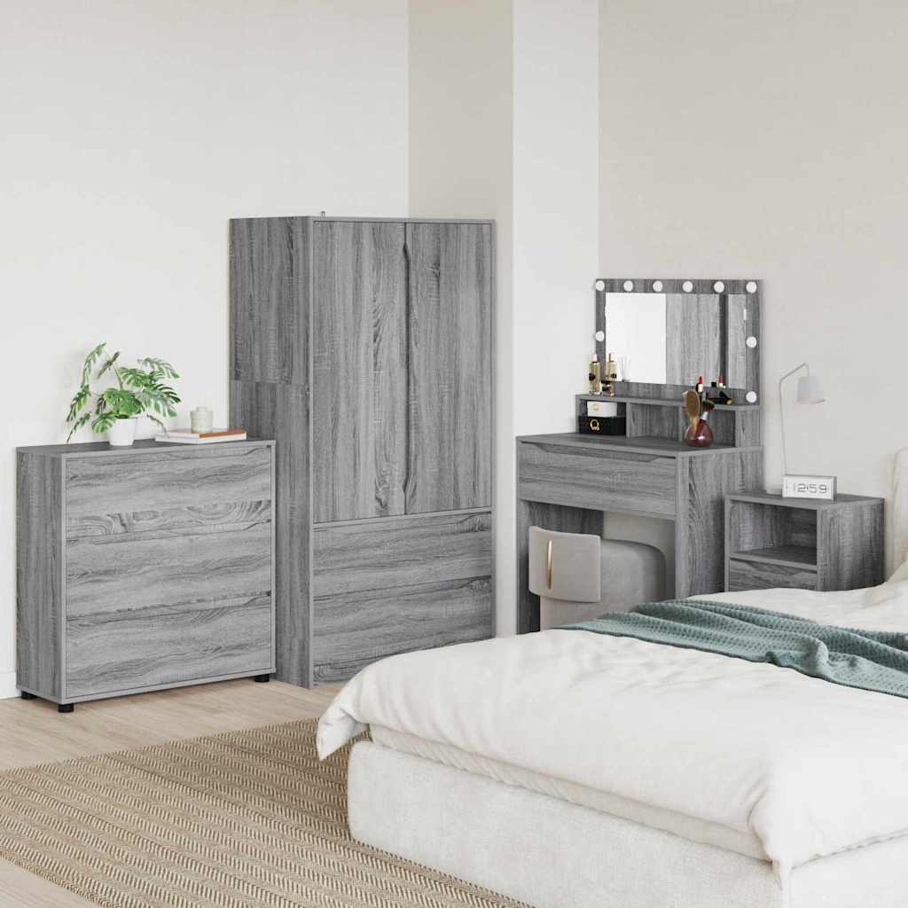 vidaXL Aufbewahrungsschrank Graues Sonoma 80 x 48 x 57 cm