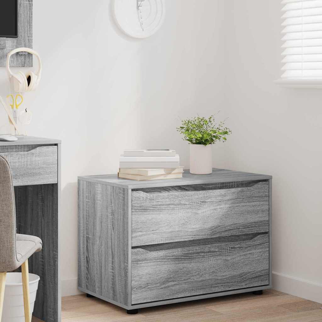 vidaXL Aufbewahrungsschrank Graues Sonoma 80 x 48 x 57 cm