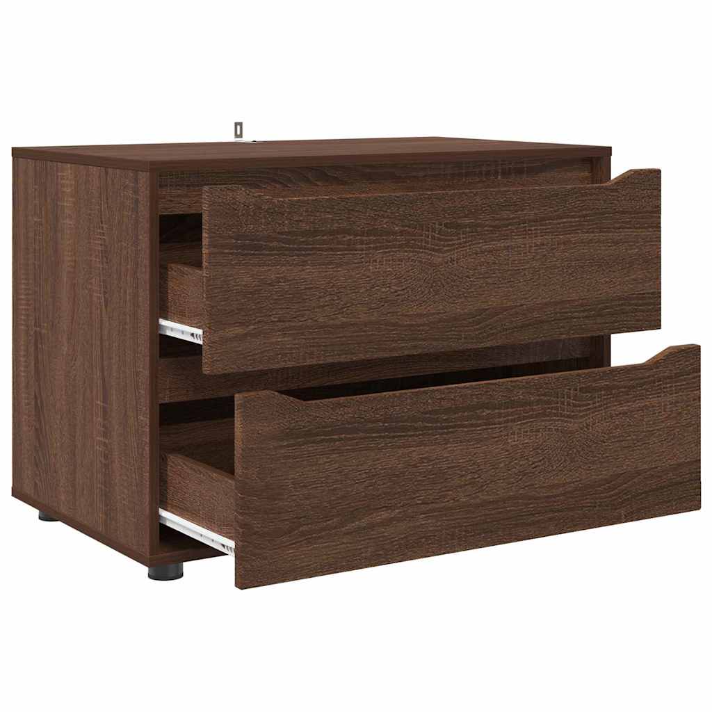 vidaXL Aufbewahrungsschrank Braun Eichen-Optik 80 x 48 x 57 cm