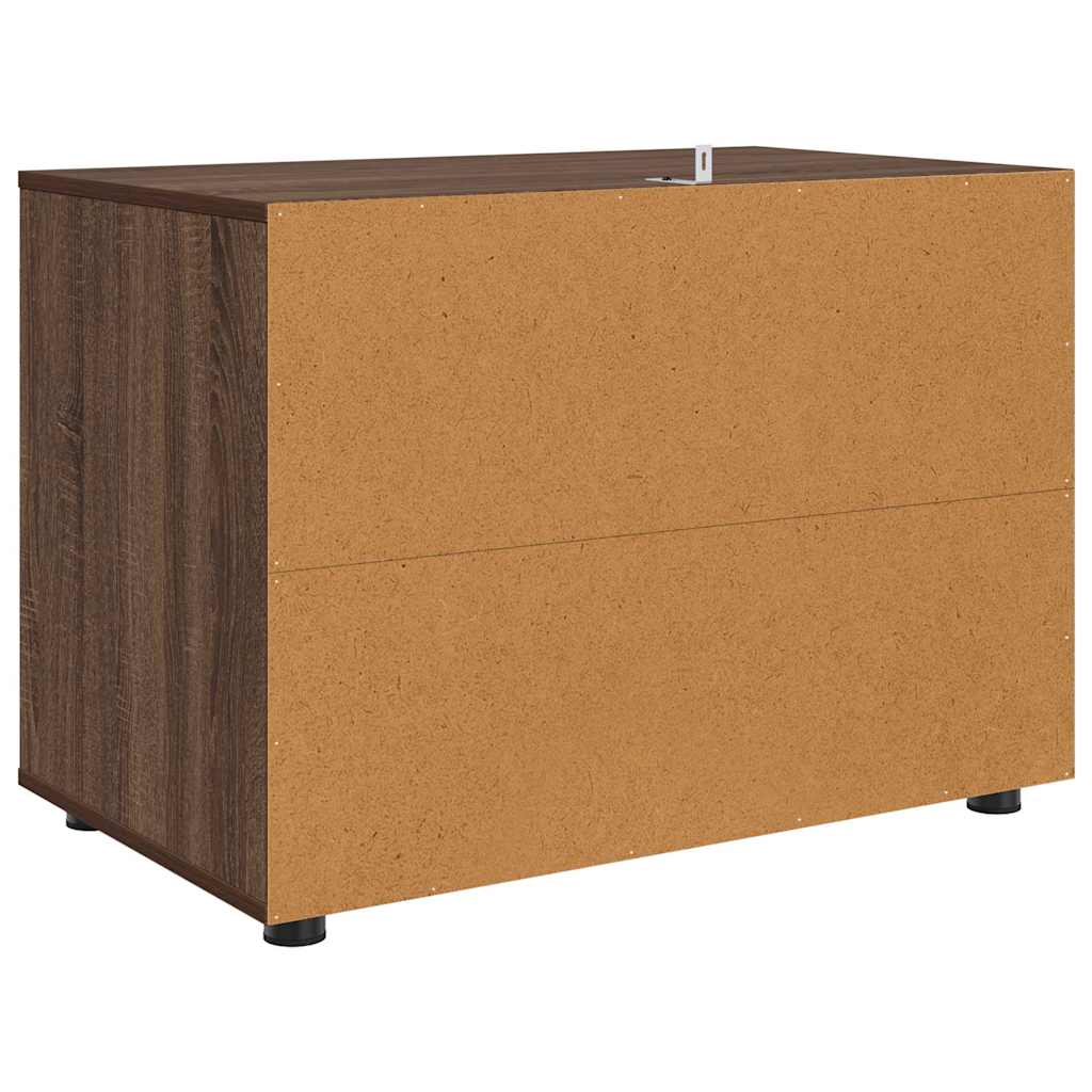 vidaXL Aufbewahrungsschrank Braun Eichen-Optik 80 x 48 x 57 cm